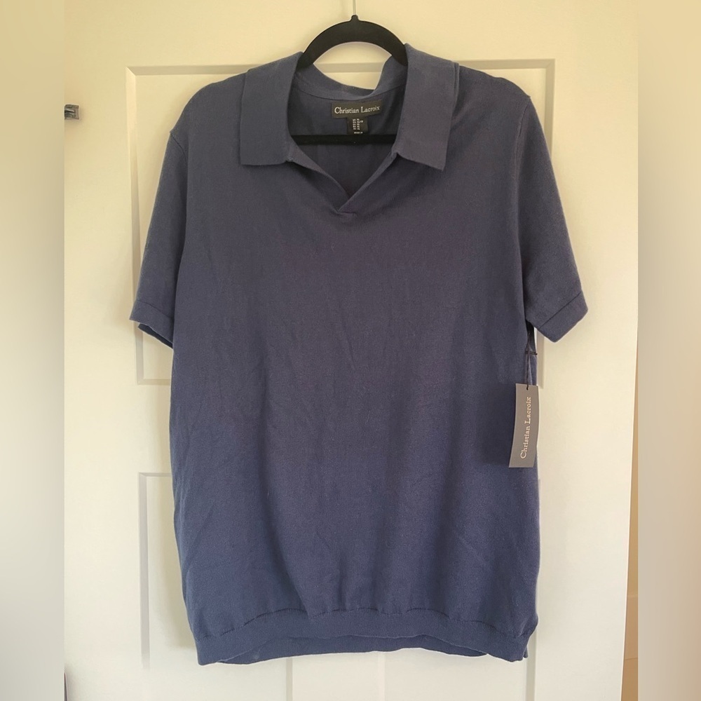 NWT Christian Lacroix Men’s S/S Polo Size XL
